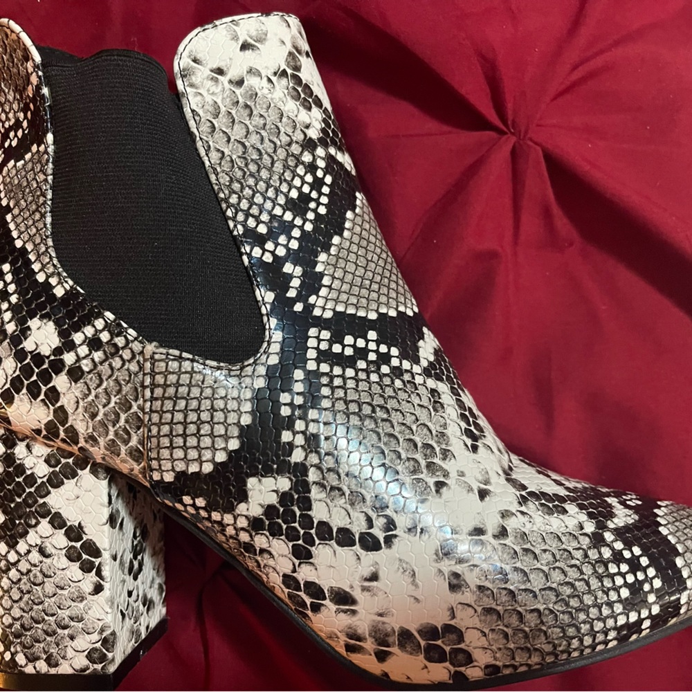 Snakeskin Booties